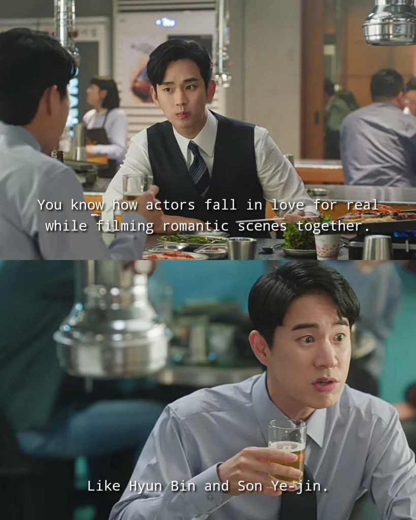 Référence au drama Crash Landing on You dans le drama Queen of Tears