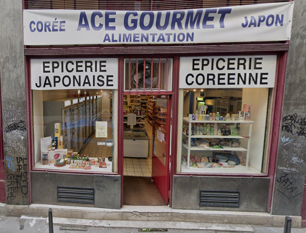 devanture de l'épicerie coréenne japonaise ACE Gourmet à Lyon 1